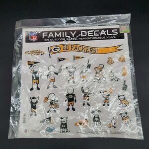 NFL Decals Green Bay Packers Family Decals Outdoor Repositionable Vinyl